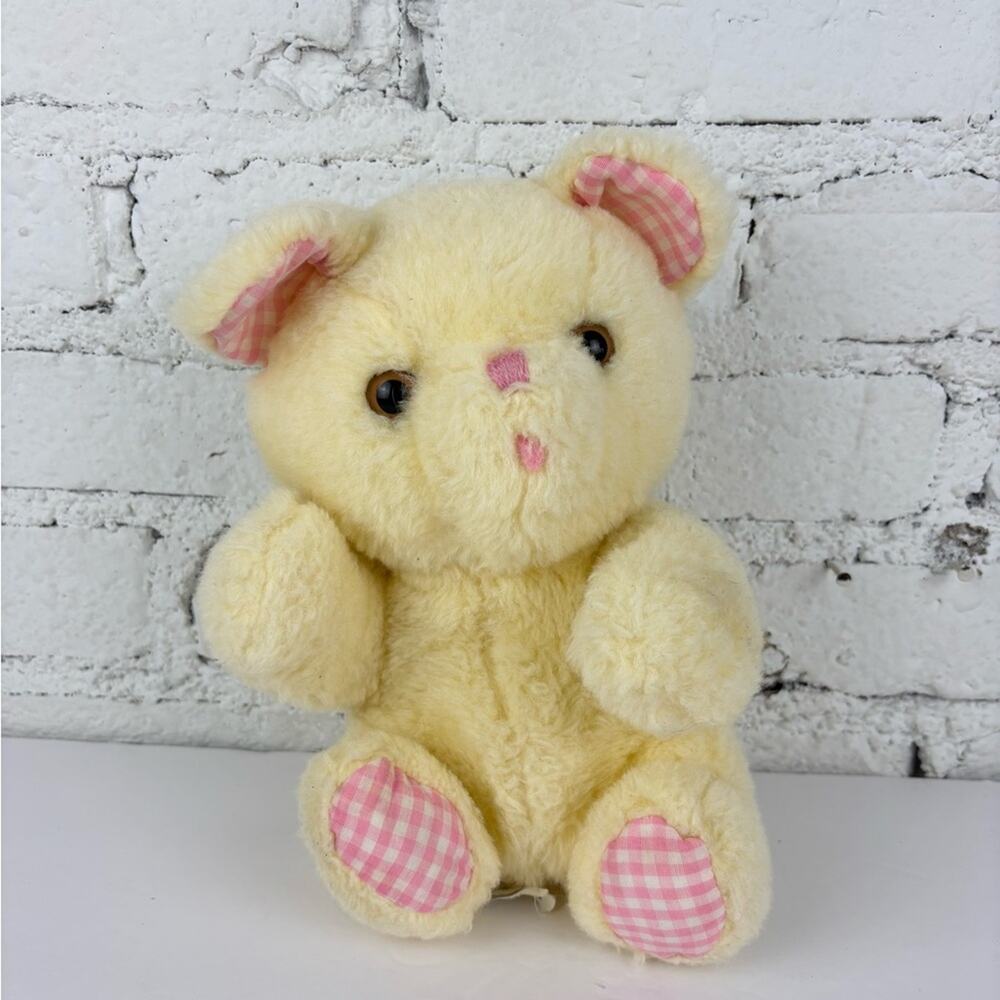 Vintage 80’s Eden Cream Teddy Bear Plush